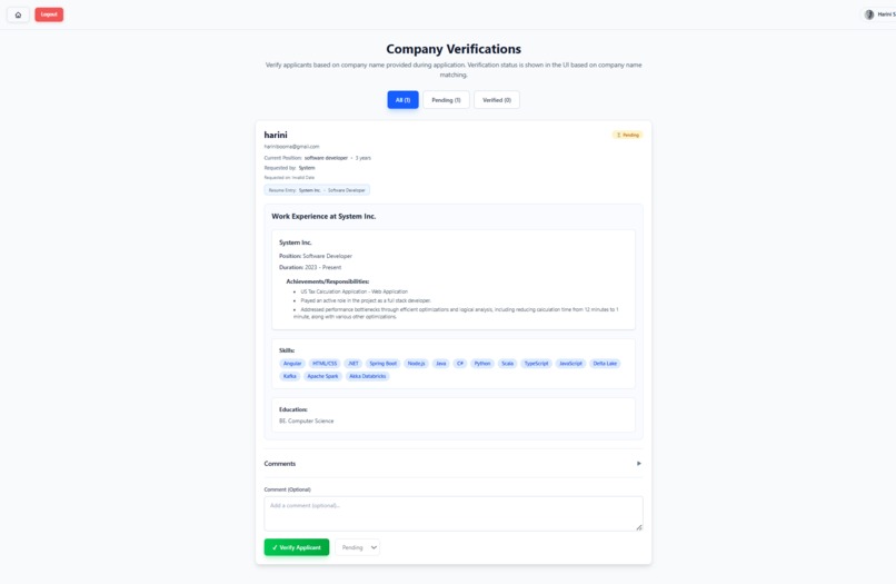Verified Resumes – screenshot 8