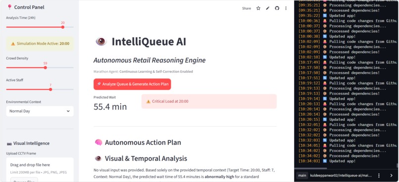 IntelliQueue: Autonomous Retail Agent – screenshot 1
