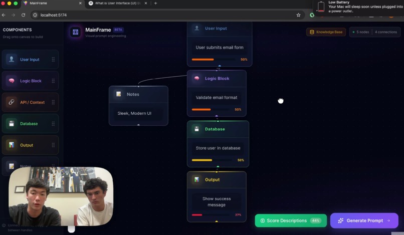 MainFrame – screenshot 1