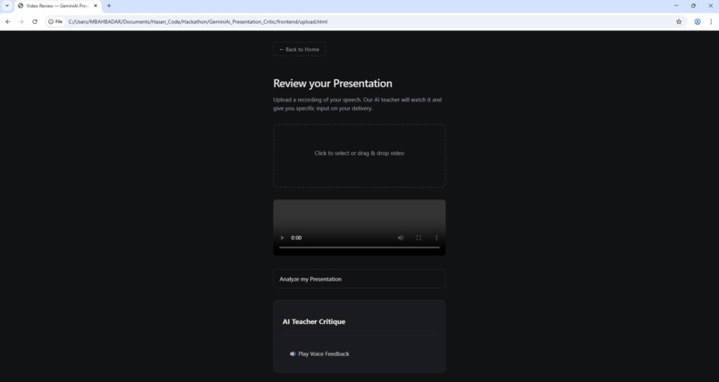 GeminiAI Presentation Critic – screenshot 3