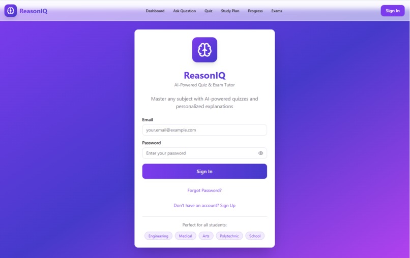 ReasonIQ - AI Exam Reasoning Tutor – screenshot 1