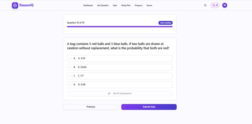 ReasonIQ - AI Exam Reasoning Tutor – screenshot 3