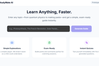 StudyMate AI – Your Personal AI Learning Companion
