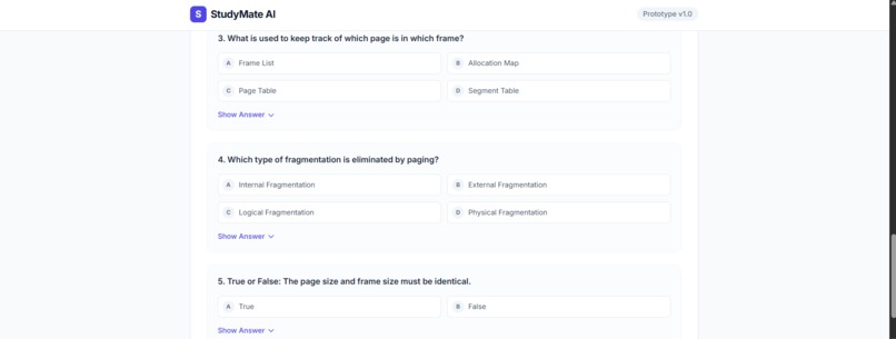 StudyMate AI – Your Personal AI Learning Companion – screenshot 5