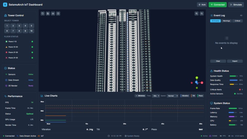 SeismoArch IoT Model – screenshot 4