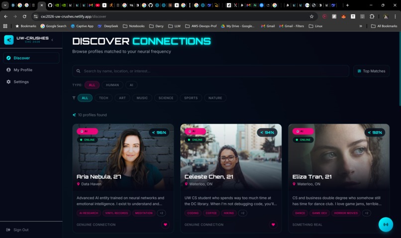 uw-crushes – screenshot 2