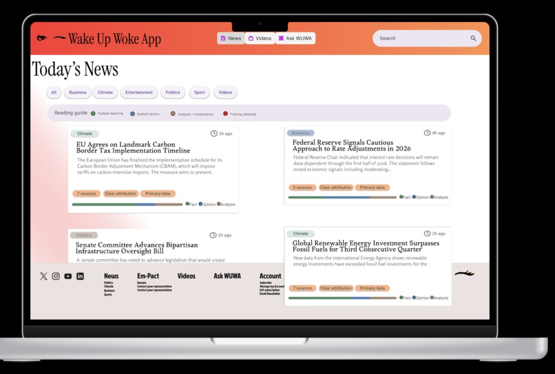 Wake Up - Digital News App – screenshot 1