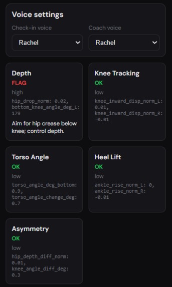 RepRight – screenshot 2