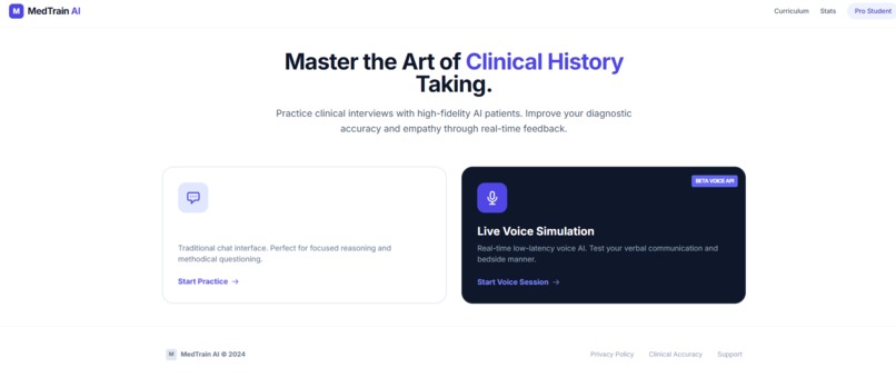 MedTrainAI-AI Patient Simulator – screenshot 2