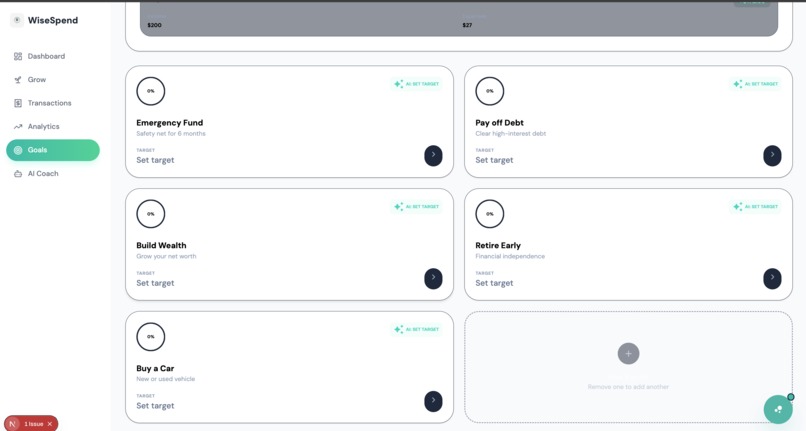 wiseSpend – screenshot 1