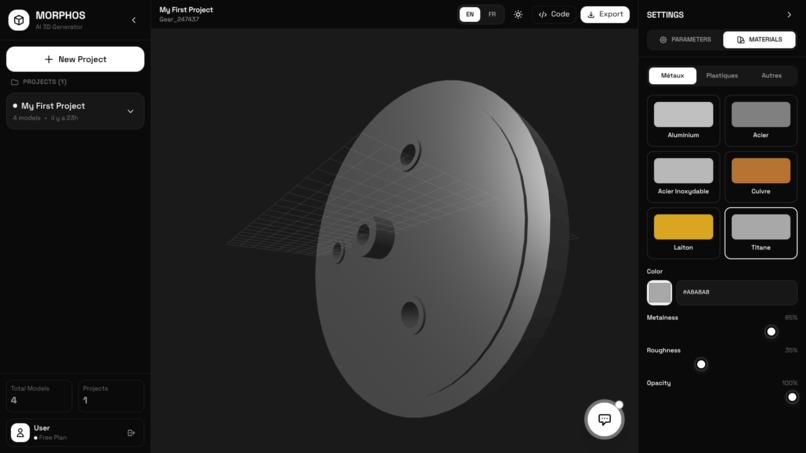 MORPHOS - AI-Powered 3D Design Tool – screenshot 1
