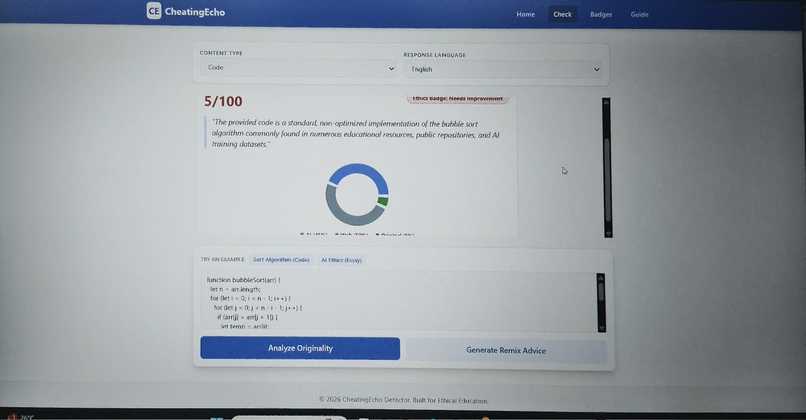 CheatingEcho Detector – screenshot 2