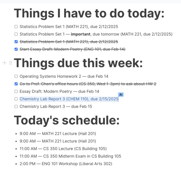 Student Assistant – screenshot 1