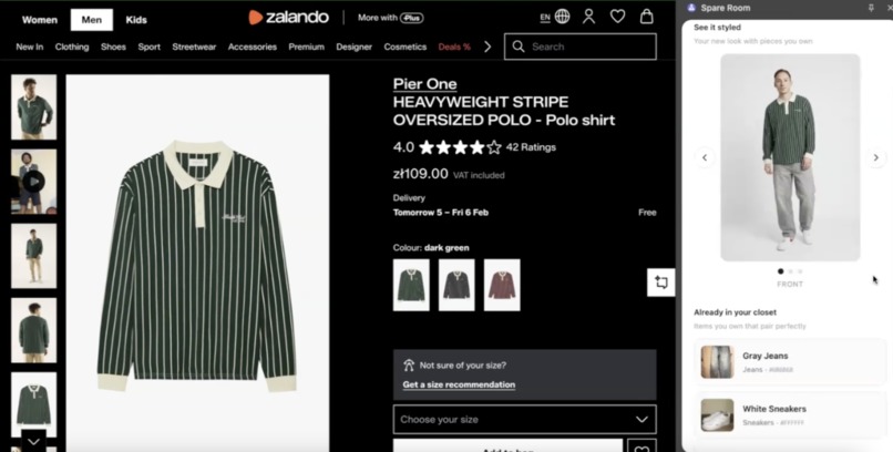 Spare Room: The portal between the store and your wardrobe – screenshot 3