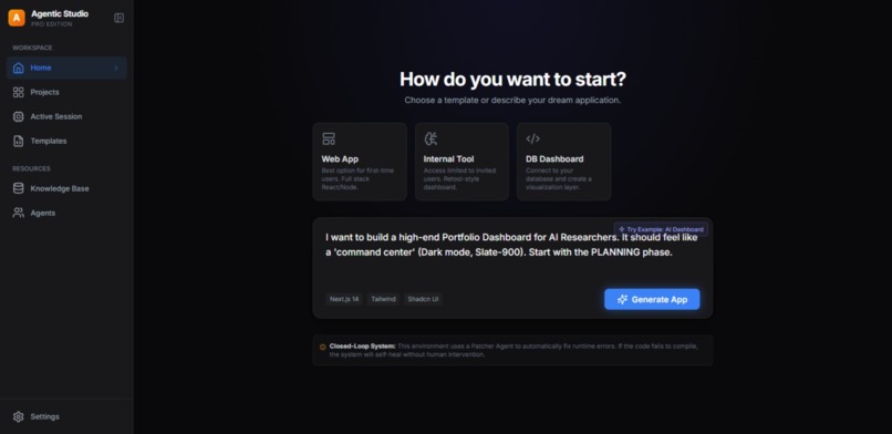 Agentic Studio – screenshot 1