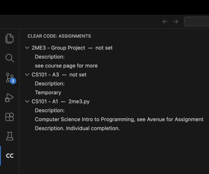 Clear Code – screenshot 2