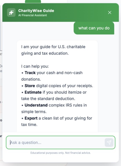 CharityWise – screenshot 7
