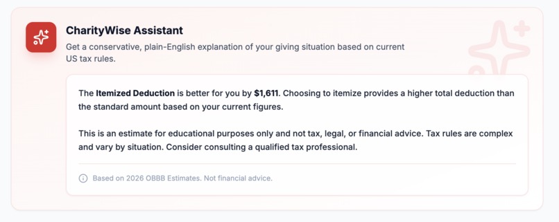 CharityWise – screenshot 6