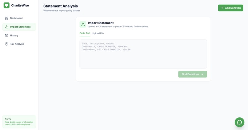 CharityWise – screenshot 4