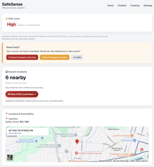 SafeSense – screenshot 1