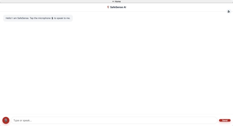 SafeSense – screenshot 2