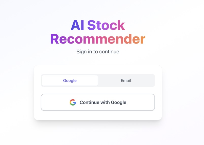 AI Stock Recommender – screenshot 6