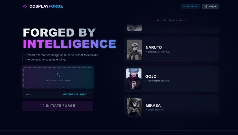 CosplayForge – screenshot 1