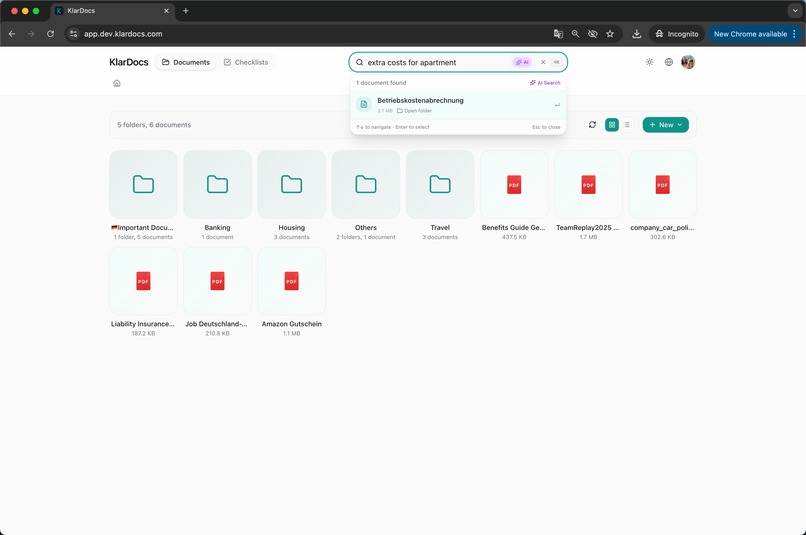 KlarDocs: AI Copilot for German Paperwork – screenshot 4
