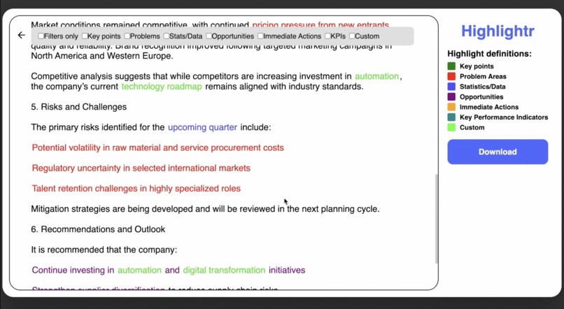 Highlightr – screenshot 1