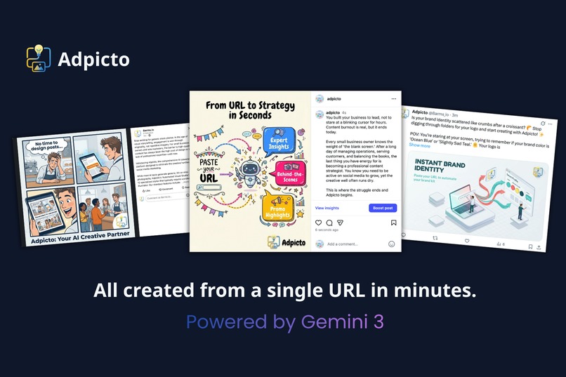 Adpicto - AI-Powered SNS Marketing Content Generator – screenshot 1