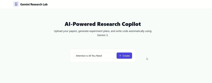ai-research-copilot-gemini3 – screenshot 1
