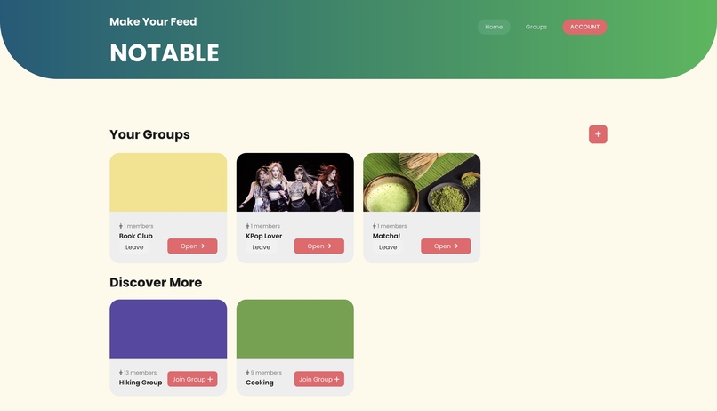 Notable – screenshot 1