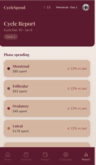 CycleSpend – screenshot 3