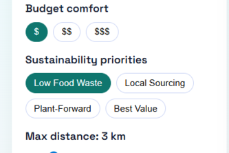 Sustainable platter