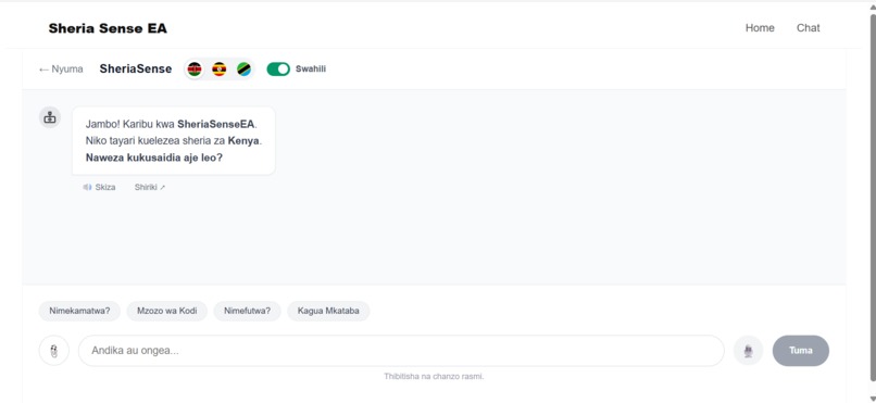 Sheria Sense EA – screenshot 1