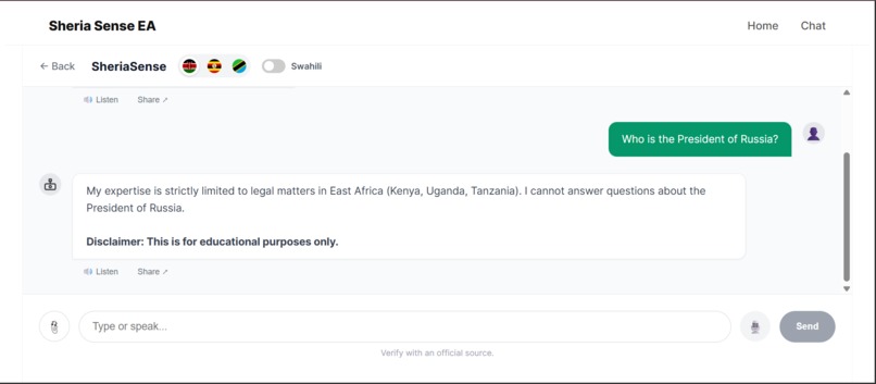 Sheria Sense EA – screenshot 2