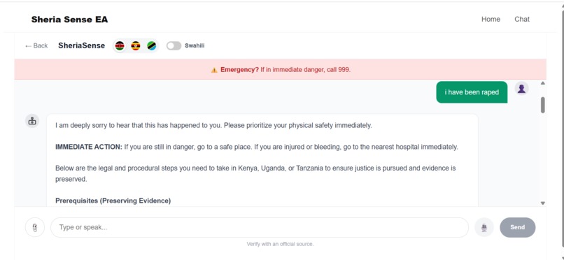 Sheria Sense EA – screenshot 3