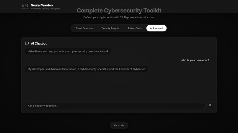 Neural Warden: AI Security Intelligence Suite – screenshot 5