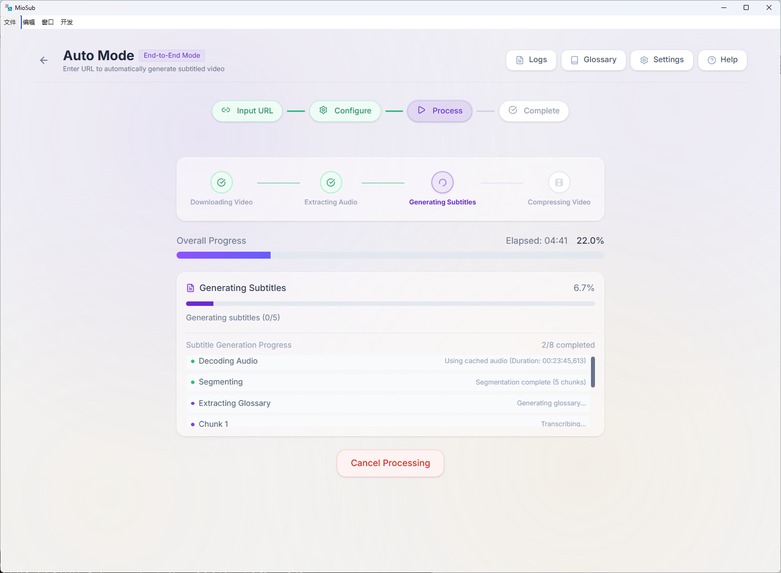 MioSub – screenshot 6