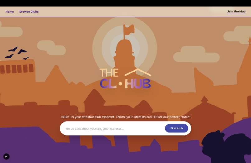 The CL•HUB – screenshot 1