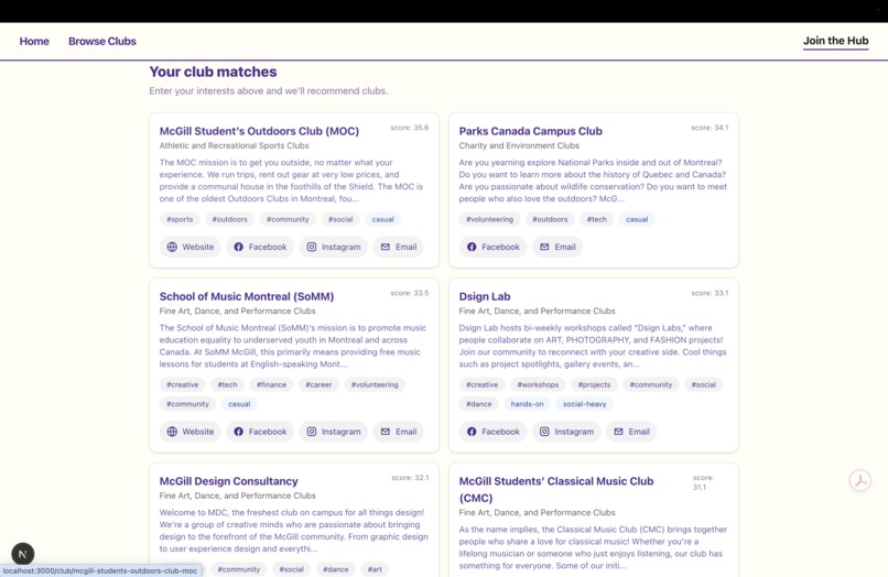 The CL•HUB – screenshot 4