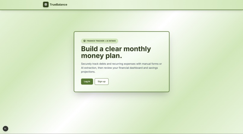TrueBalance – screenshot 1