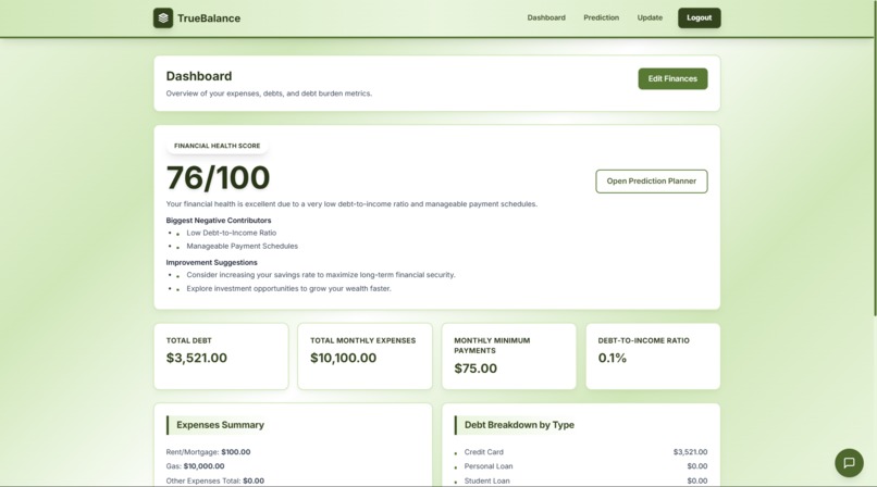 TrueBalance – screenshot 2