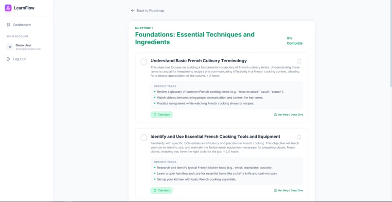 LearnFlow – screenshot 3