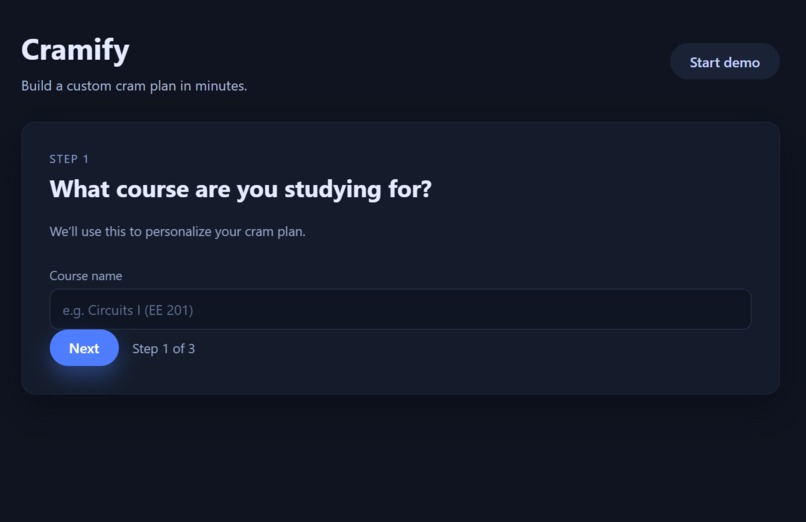 Cramify – screenshot 1