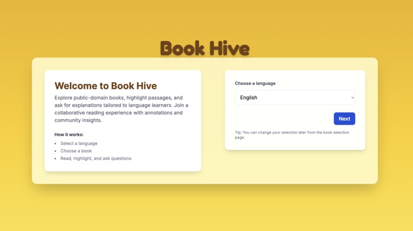 BookHive – screenshot 1