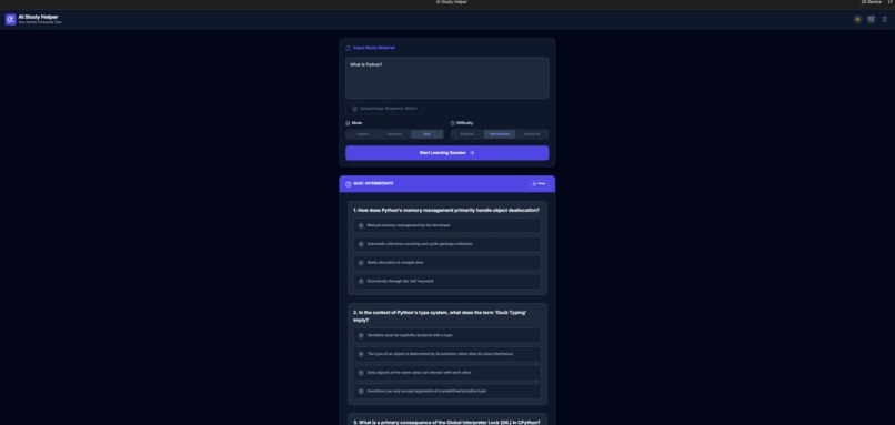 AI Study Helper – screenshot 2