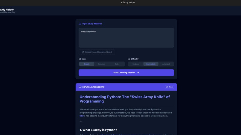 AI Study Helper – screenshot 3