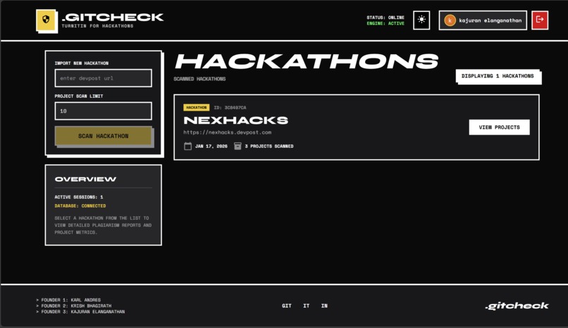 .gitcheck – screenshot 1
