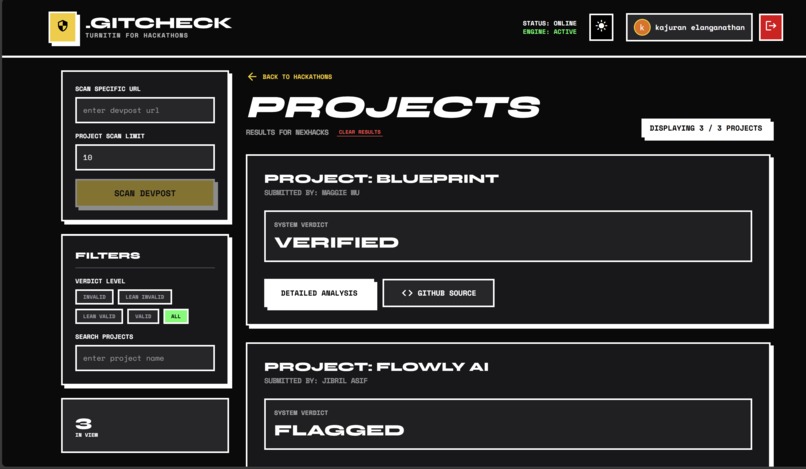 .gitcheck – screenshot 2